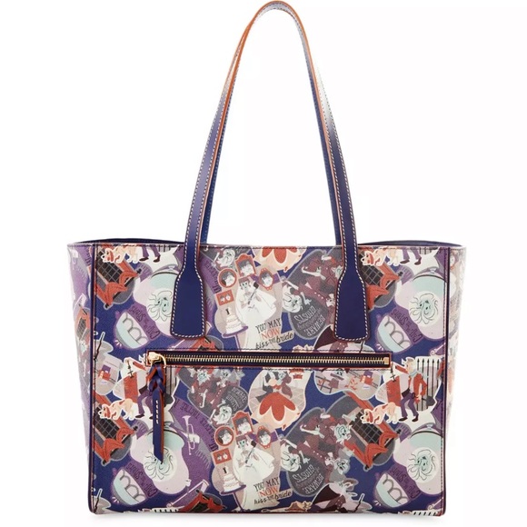 New Disney haunted mansion Dooney Bourke large leather shoulder handbag - Picture 3 of 3